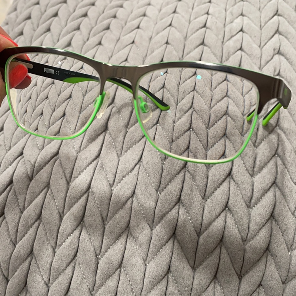Puma glasses /puo1110-004 gunmetal-neon green blk - Picture 7 of 7